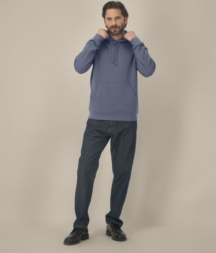 Sudadera orgánica premium capucha unisex